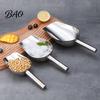Rust-proof Food Scoop Stainless Steel Ice Scoop, Multipurpose Metal for Machine, Small Scooper Kitchen Grain Bucket, Gadgets Cookie Flour Pet