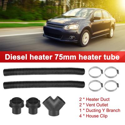 Compatible with Webasto   Heater 75mm Heater Pipe Ducting Y Branch Warm   Outlet Vent Kit