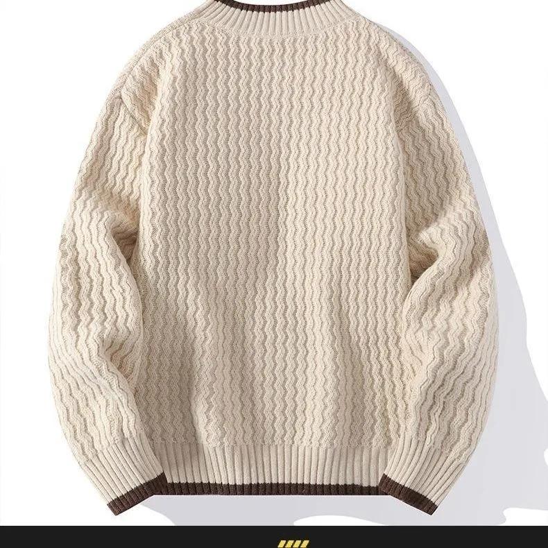 Men's High Quality Winter Knitted Sweater Style Pullover Loose and Warm Thick Street Autumn Sweater 2026 New
