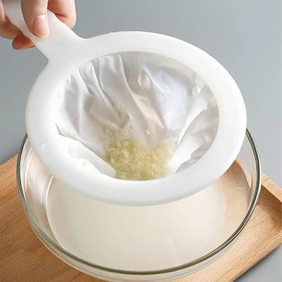 Mleko sojowe Worek filtrujący do wina Nakrętka Torba na mleko Herbata Kawa Olej Jogurt Filtr Siatkowy Siatka Kuchnia Jedzenie Wielokrotnego Użytku Nylonowe Worki Filtracyjne Sitko