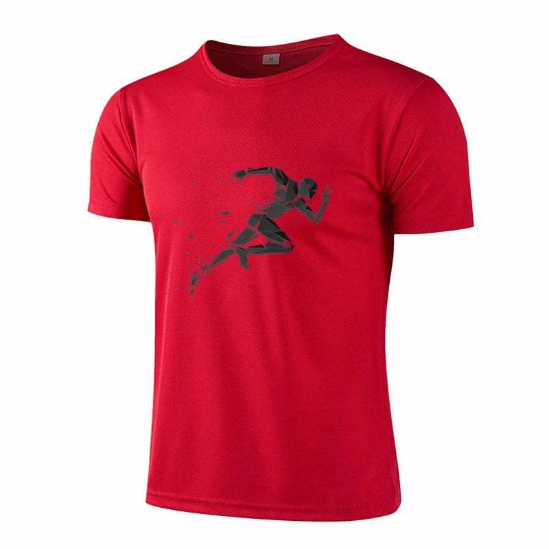 Summer New Men'S Mesh, Eye Breathable, Fast -Drying Fitness Sweatshirts Casual Short -Sleeved T -Shirt Hip -Hop Street Men'S Top