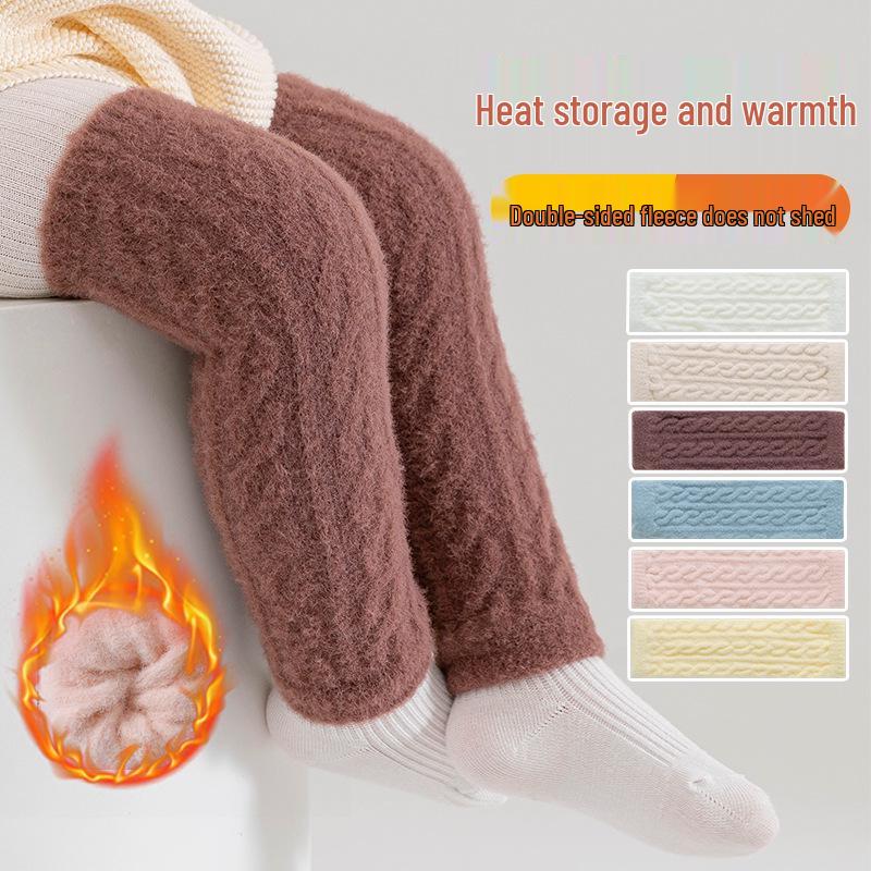 Unisex Newborn Over-the-Knee Warm Velvet Baby Socks, Non-Constricting & Anti-Pilling, High Elastic for Autumn/Winter