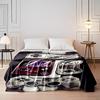 Retro Gaming Consoles and Controllers Design Flannel Blanket for Bedroom, Living Room, Sofa, and Nap Sofas