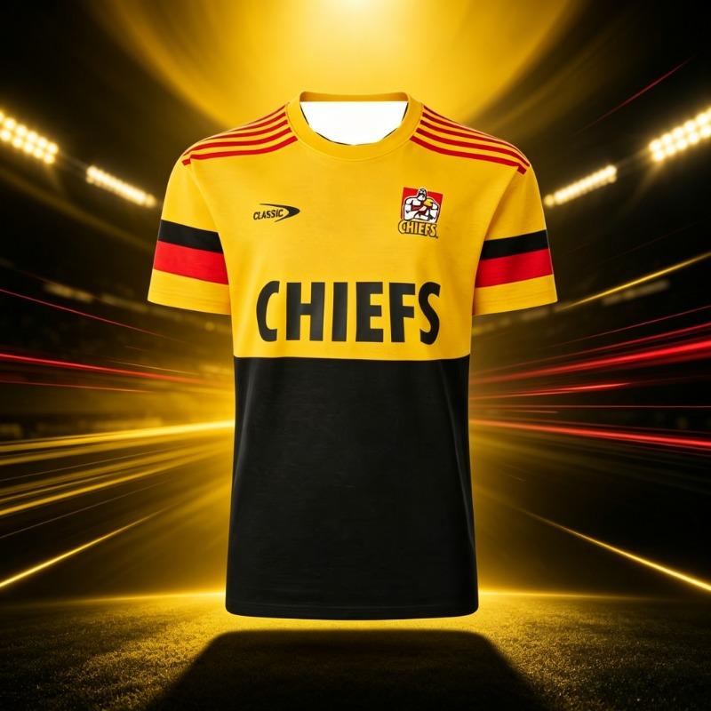2026 Nowa Retro Koszulka Treningowa Rugby Waikato Chiefs Męska Y2K T-shirt Oversize Odpowiednia do Codziennego Użytku i Treningu Moda