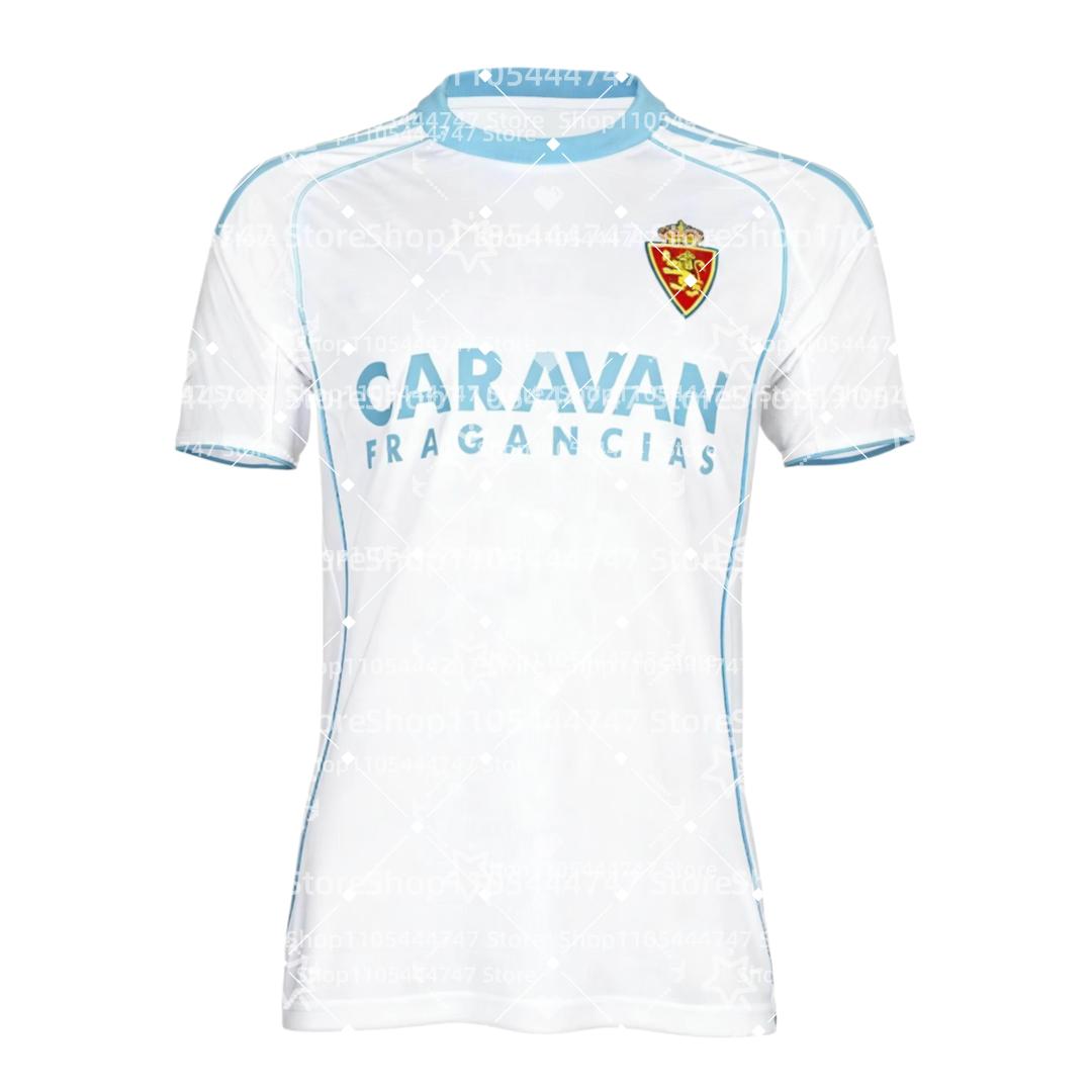 Nueva Camiseta de Fútbol Real Zaragoza de Verano para Hombre y Mujer - Adecuada para el Uso Diario y como Top de Entrenamiento S white