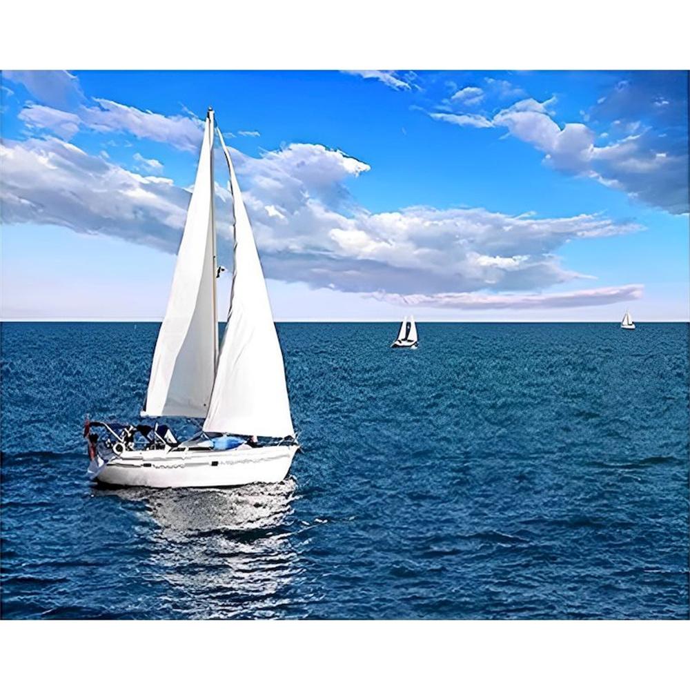 5d Diy Diamant Stickerei Meer Volle Runde Diamant Malerei Kits Strand Landschaft Mosaik Strass Puzzle Dekoration