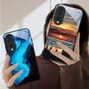 Sea storm small sailboat For Honor Magic 4 5 6 Pro 7 X6 X9c X9 X6b X8 X9b X5b X8b 30 Pro+ 50 Pro 70 90 200 Lite Glass Phone Case