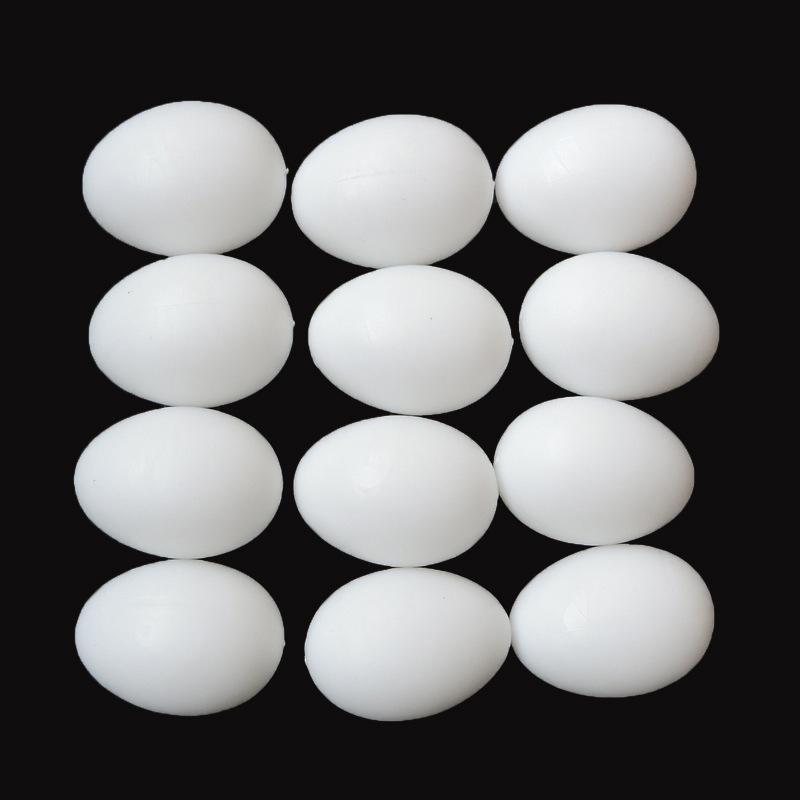 50/20/10pcs Simulated Pigeon Eggs Filled Solid Plastic Simulated Fake Eggs Racing Pigeon Hatching Supplies Bird Breeding Tools