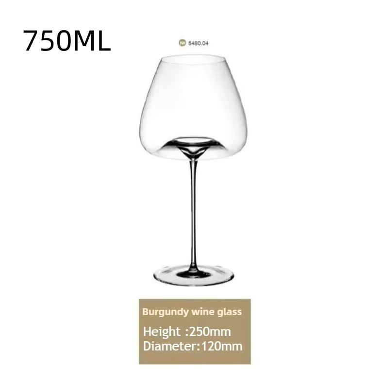 1 Stück Exquisites Ultradünnes Konkav-Konvexes Weinglas Kristallglas zum Schnellen Dekantieren Burgunder- und Bordeauxgläser
