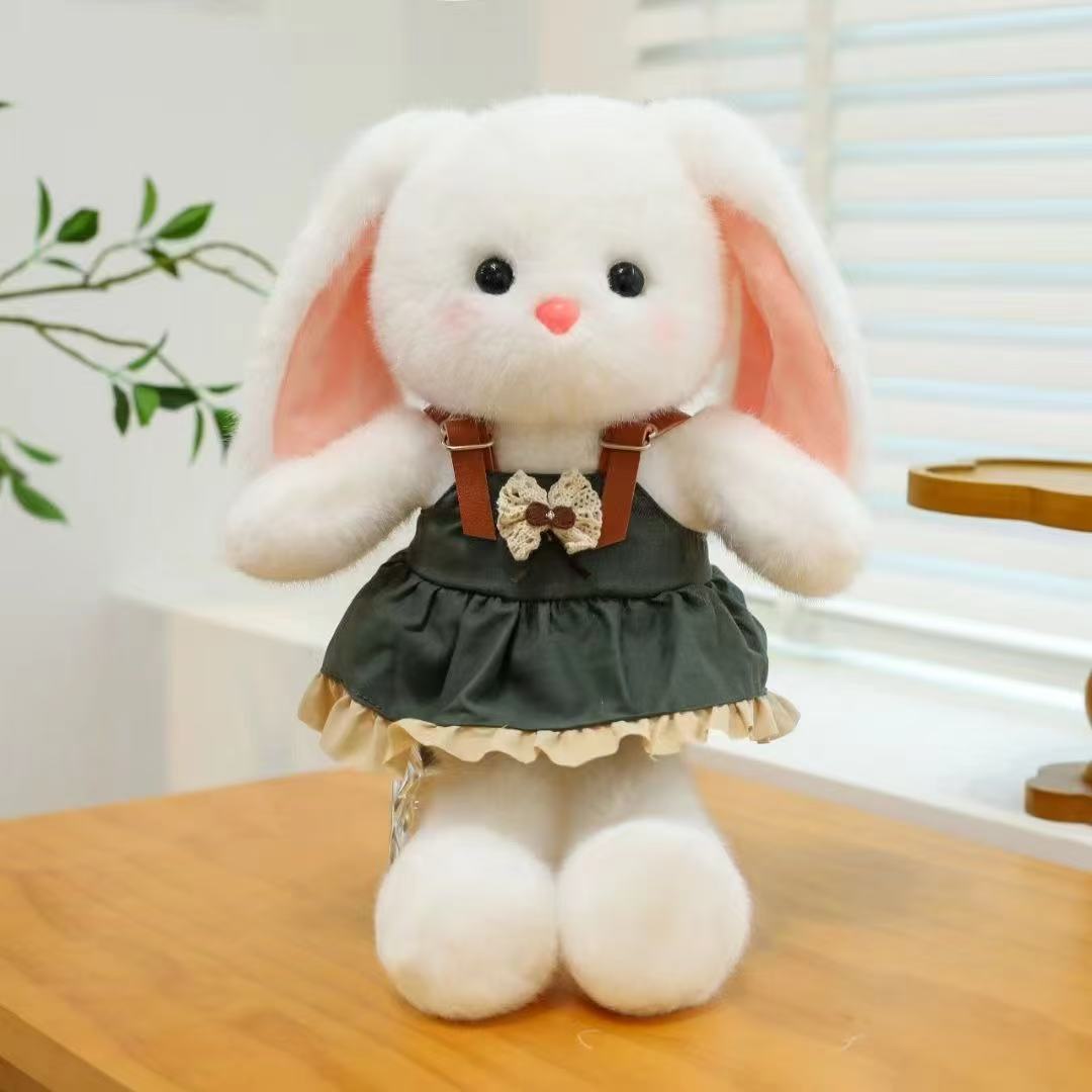 

Милое цветочное платье кукла-кролик подушка-игрушка плюшевая игрушка кукла для переодевания детский подарок автомат для игрушек кукла Sitting Height 25cm Full Length 35cm