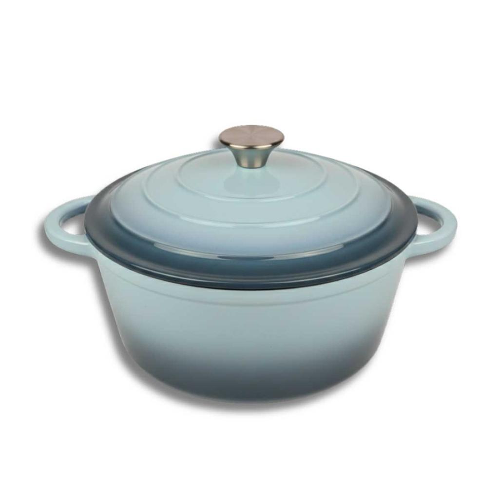 ENAMELED CAST IRON POT 24cm 4L HAGE SEA SALT