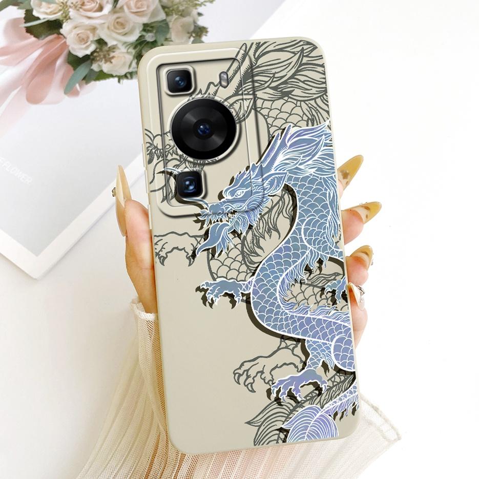 For Huawei P60 Pro Case MNA-AL00 MNA-LX9 Cool Owl Dragon Painted Cover Soft Silicone Phone Case For Huawei P60 Art P 60 Pro Bags