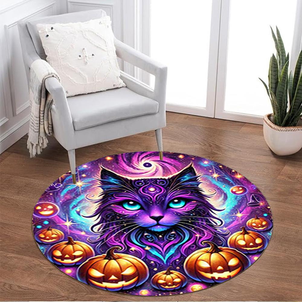 1pc Home Carpet Colorful Floral Design Rug Non Slip Office Decor Gift Living Room Bedroom