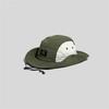 Cotton Wide Brim Sun Hat Splicing Color Hiking Hat Breathable Drawstring Fisherman Hat  Travel