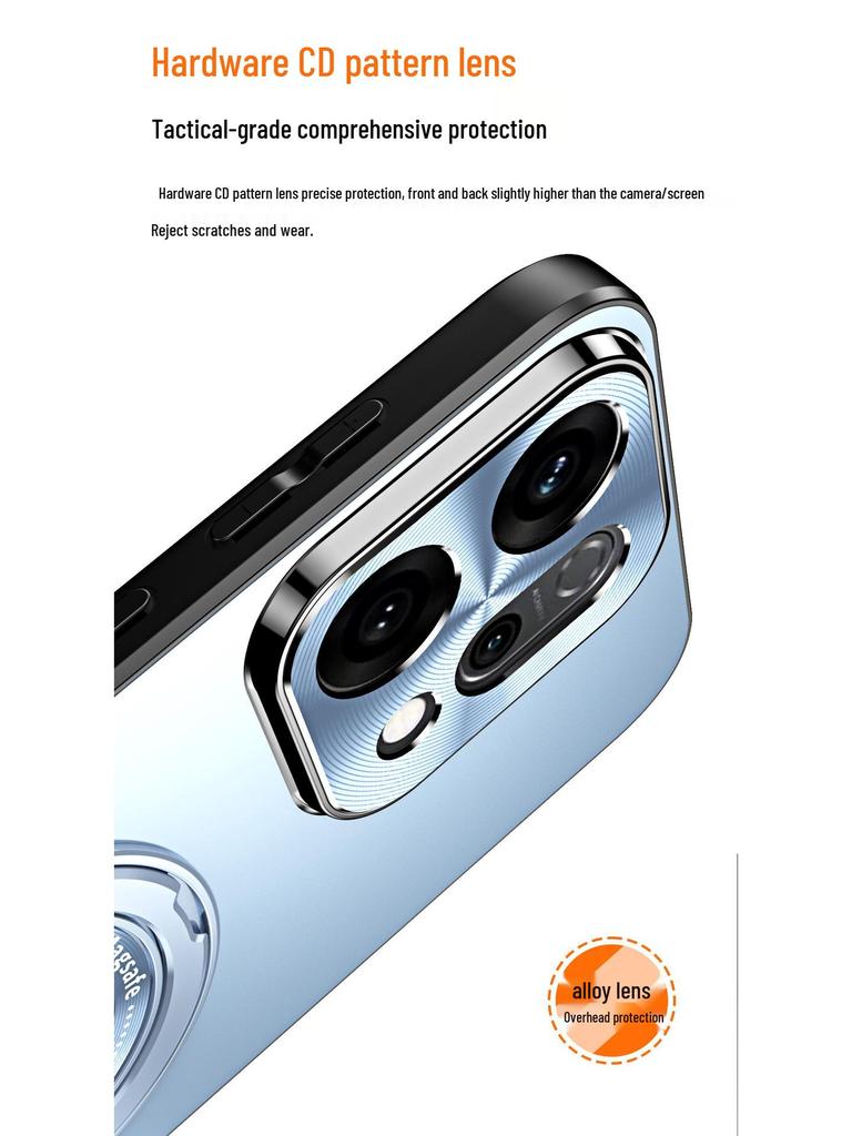 Magnetic Stand Phone Case for OPPO Reno 14/13/12 Pro - Lens Protection & Drop-Proof