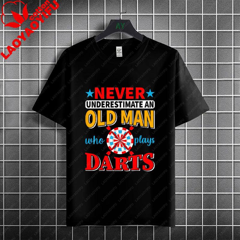 Thats Why IM Here Funny Dart and Beer Graphic TShirt 100 Cotton Short Sleeve Casual Tee Outdoor Activities  Social Events