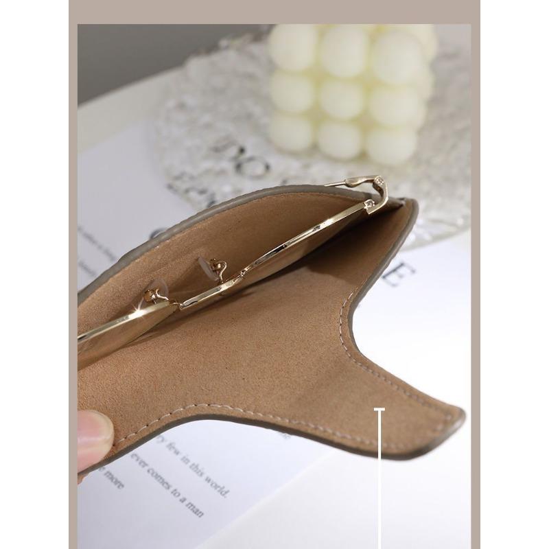 Sac à lunettes en cuir souple portable ins étui à lunettes lunettes de soleil de compression pour hommes et femmes sac de rangement pour lunettes de myopie housse de protection