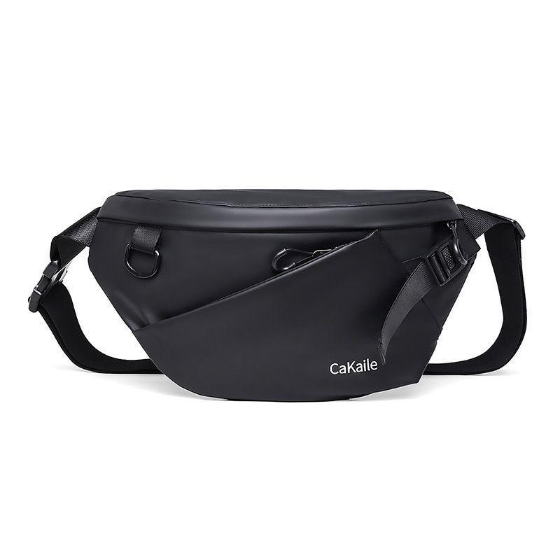 Men's Trendy Japanese Motorcycle Crossbody Chest Bag - Large Capacity, Functional Sports Messenger Backpack