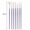 7PCS Professional UV Gel Nail Art Brush Painting Drawing Polish Manicure Tips Tools Liner Dotting Pen Set