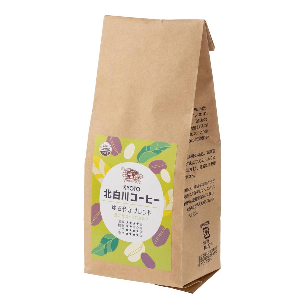 WORLD COFFEE Kyoto Kitashirakawa Coffee Gentle Blend 200g x 12 bags [Medium Ground]