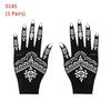 2PCS Henna Tattoo Stencils Flower Tattoo Template Temporary Hand Decal for Women DIY Body Art Henna Template Tattoos