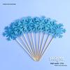 Frozen Princess Snowflake Cake Topper - Acrylic White Christmas Decoration for Baking and Birthdays