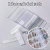 Set mit künstlichen Nagelspitzen, Nailart-Displayständer, transparenter Praxis-Halter für Acryl-Gel-Nagellack, Streifen, Maniküre-Vorführwerkzeuge
