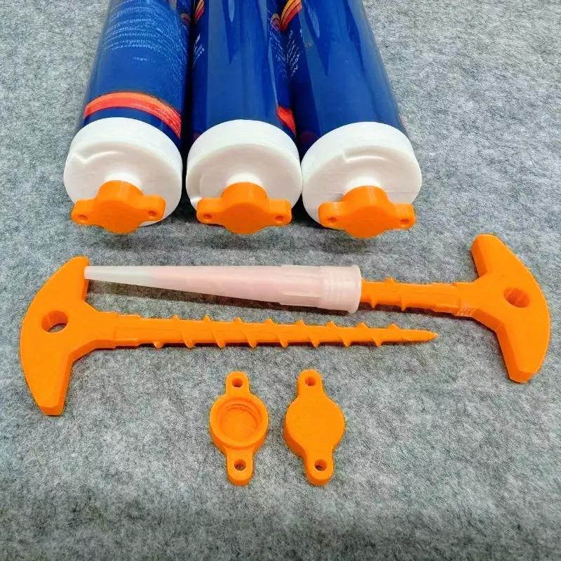 Couvercle d'étanchéité pour colle à verre et déboucheur de buse de pistolet à mastic conviennent pour l'impression 3D de calibre standard, l'artisanat, le bricolage, les outils de plomberie