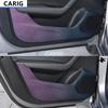 For PEUGEOT 508 19-22 Door Anti-kick Sticker Modified Carbon Fiber Pattern Interior Car Film Accessories Modification