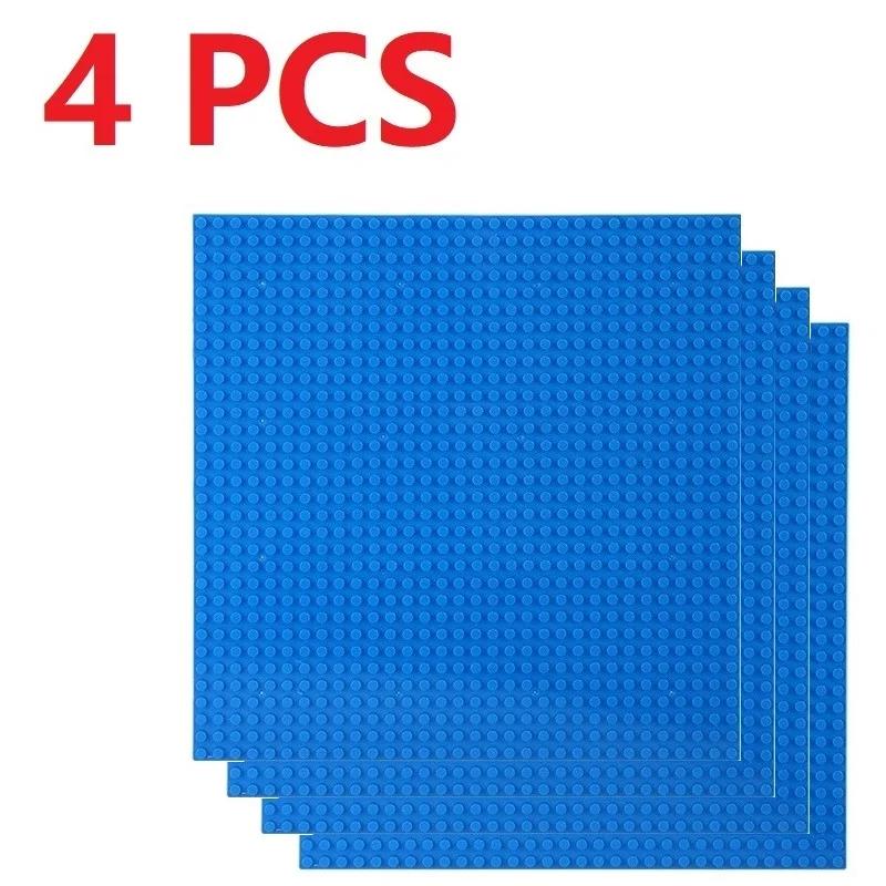 4 Stück Universelle Bauklotz-Grundplatten, 32x3216x32 Noppen Klassische Grundplatten, Montagekompatible Marke für MOC & City Modelle