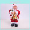 Christmas Gift Electric Santa Claus Guitar Music Ornament With Saxophone And Drums For Holiday Decor
