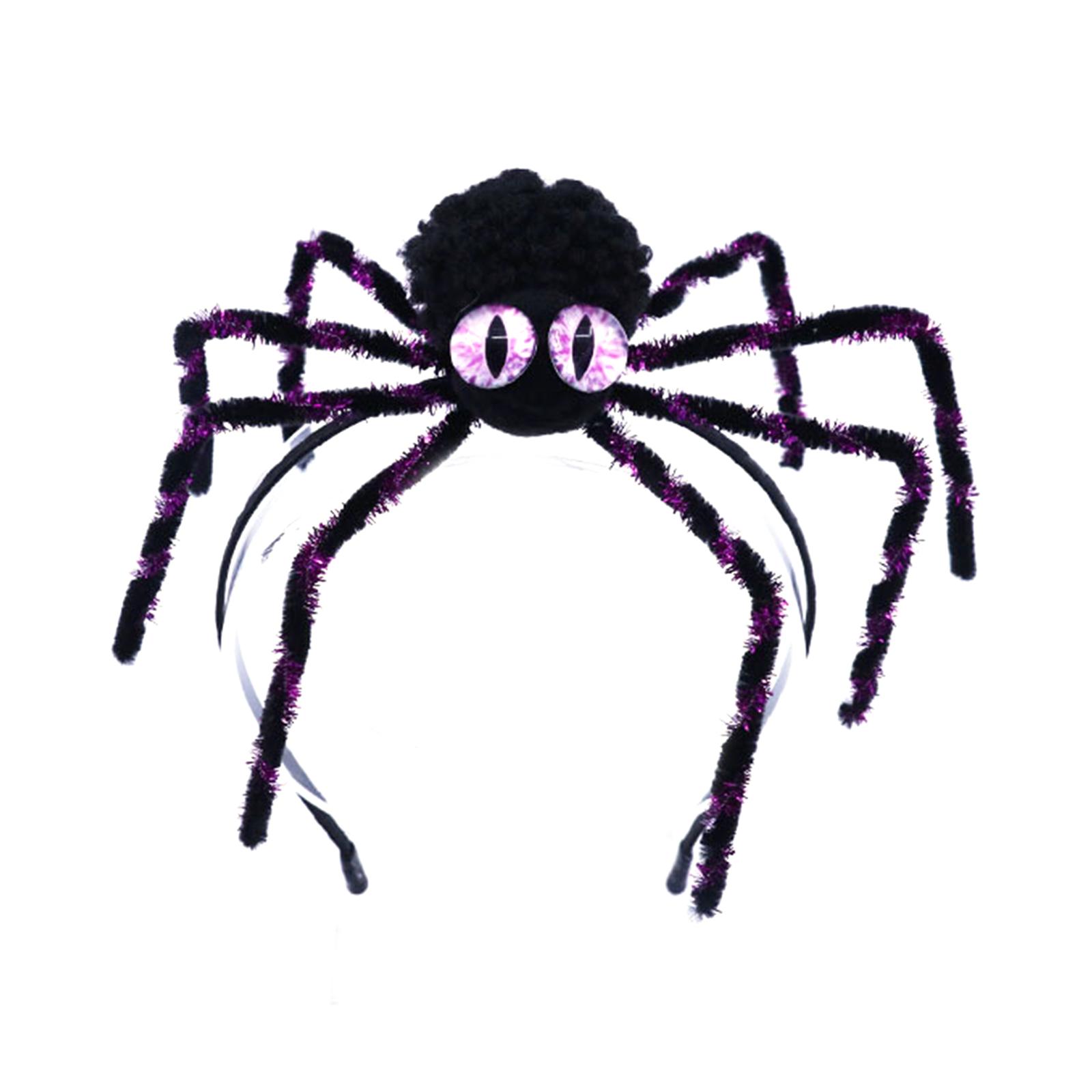 

Cute Araneid Headband for Kids Halloween Decoration,Theme Parties Dark Araneid Headband Halloween Costume Accessories фиолетовый