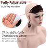 Velvet No-Slip Wig Grip Band Adjustable Invisible Strap Headband for Wig Security Comfortable Hair Topper for Women
