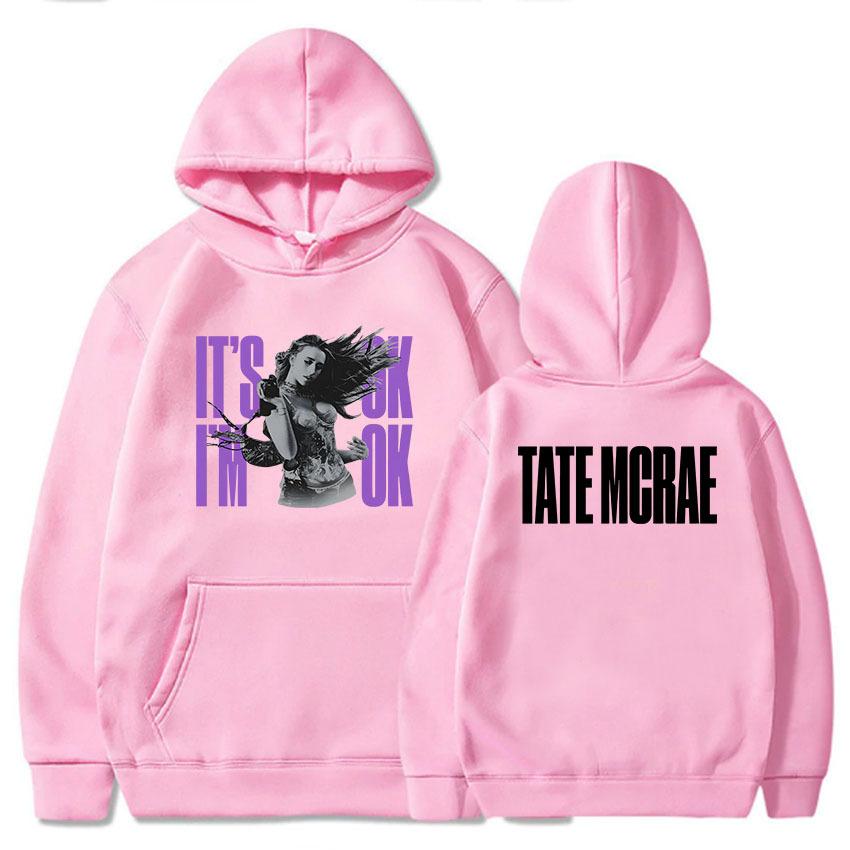 Tate Mcrae It'S Ok I'M Ok Hoodies Men Women Hooded Pullovers