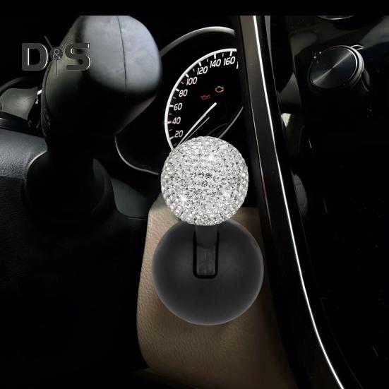 Decorative Car One-Button Start Lever Ornament Easy To Install Shiny Rhinestone Ball-bar Rocker Joystick Car Interior Accessories