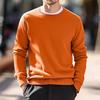 2024 Autumn/Winter Men's Round Neck European-American Knitwear Thin Wool Sweater
