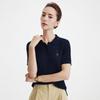 Navigare Women's Polo Cable Knit Short Sleeve Sweater