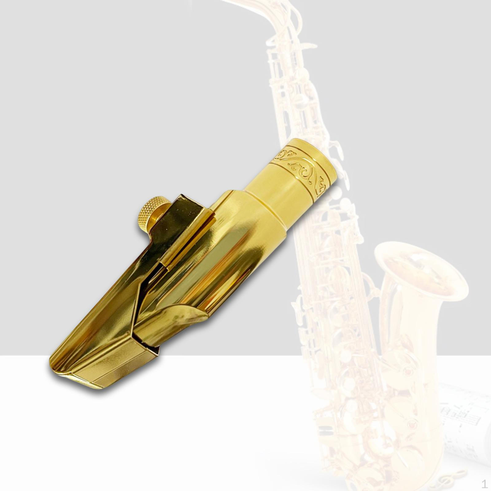 

Мундштук для альт-саксофона Компактный Практичный Многоразовый с Лигатурой и Колпачком Подарки для Детей Взрослых Музыка 8C