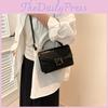 Black White Khaki Pink Blue Street Style Trendy Women's Single Shoulder Bag 2024 New Simple Chic Crossbody Bag