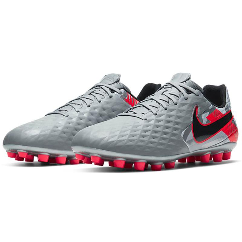 Nike Legend 8 Academy AG Artificial 'Grey Red' Training Soccer Shoes AT6012-906