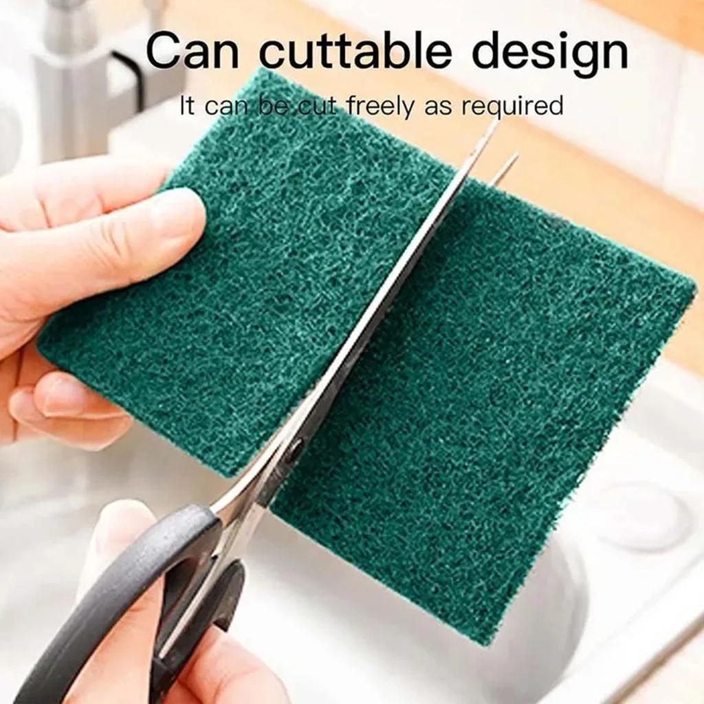 10/20/30PCS Scrub Pads Household Kitchen Oil Removal Dishwashing Pot Pads Scratch Free Multipurpose Reusable Cleaning Dishrag