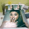 Singer Style Trendiges Ariana Grande Bettwäscheset Einzel-/Doppel-/Queensize Bettbezug Kissenbezug Weiches Schlafzimmer-Set Home Luxus Geschenk