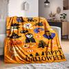 1pc Halloween Party Blanket, Lightweight Flannel Throw Blanket For Sofa, Bed, Travel, Camping, Living Room, Office226