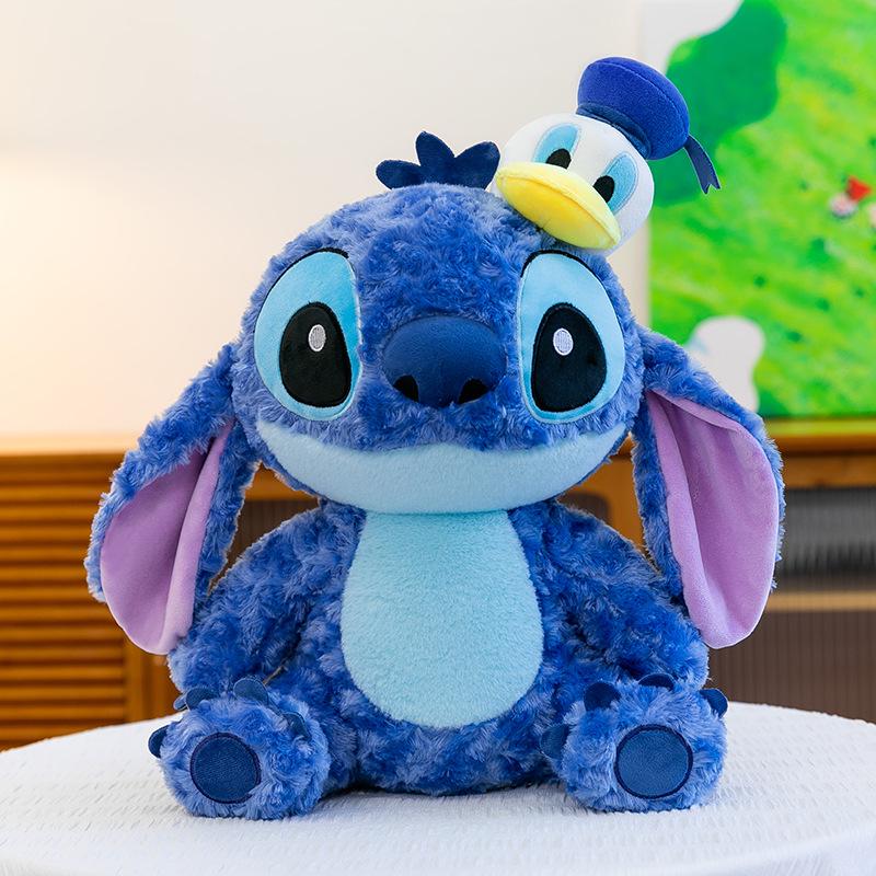 

New Arrival Cute Stitch Plush Toy Doll - Cartoon Star Baby Gift 35cm, 0.4kg синий