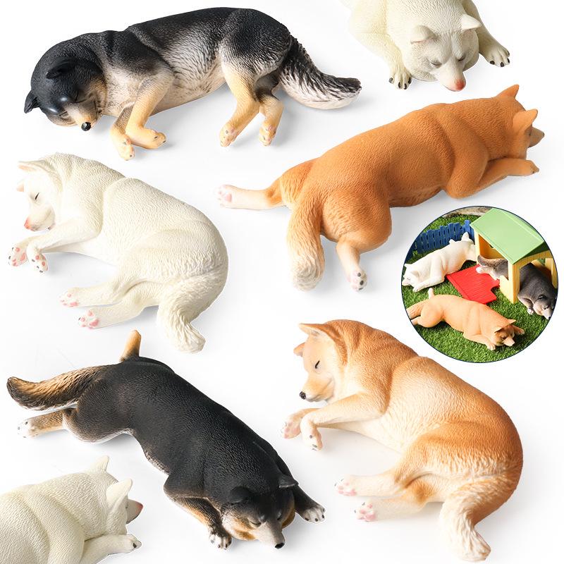 Cross-Border Animal Dog Model Toy: French Bulldog, Labrador, Shiba Inu, Corgi