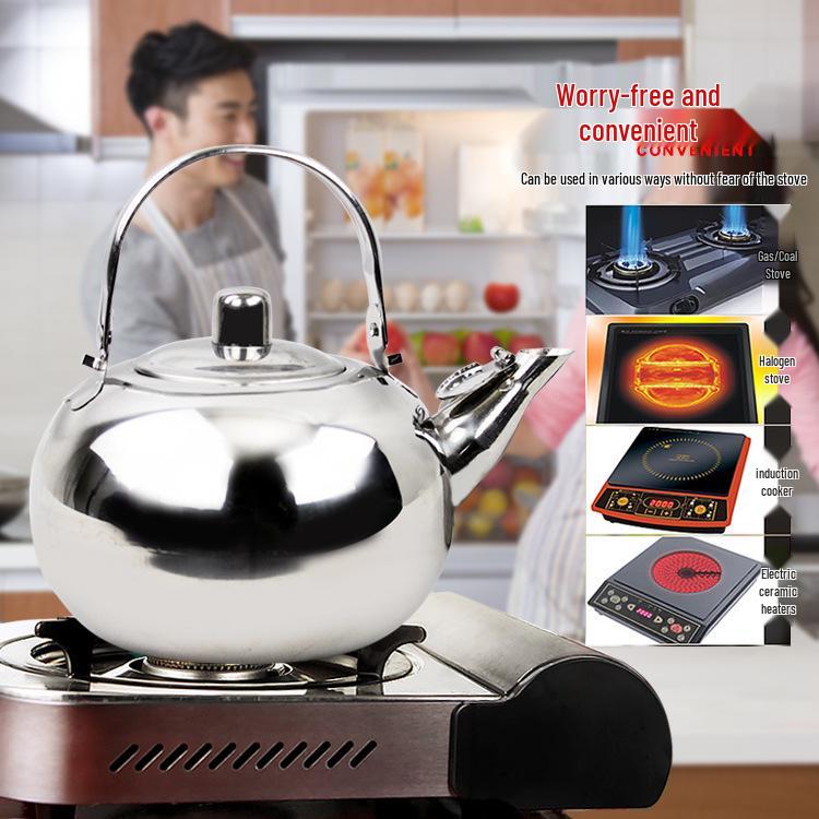 Stainless Steel Non-Magnetic Exquisite Teapot with Filter for Induction Cookers
