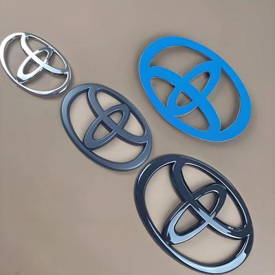 3D Car Logo Badge Front Head Grill Hood Bonnet Emblem For Corolla Camry Hilux Yaris RAV4 Rear Tail Bumper Trunk Accessory