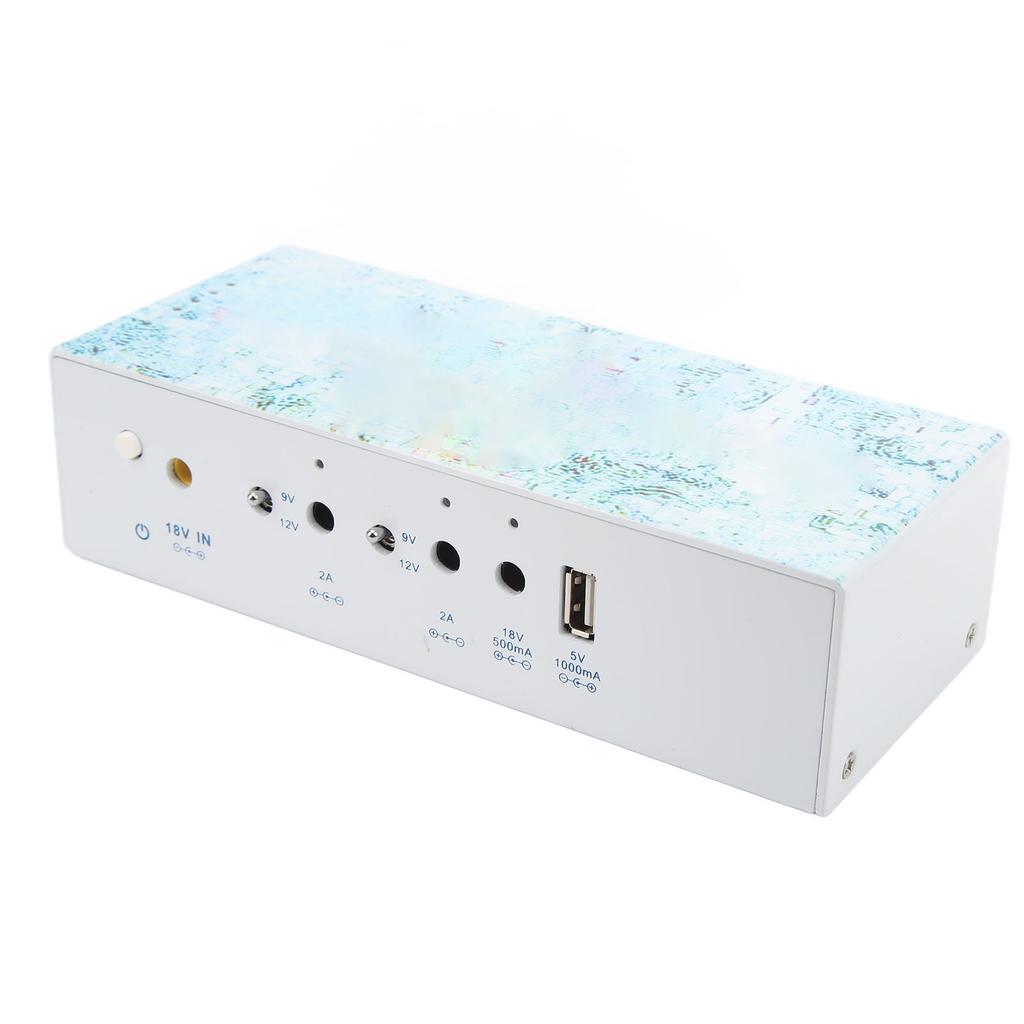 Guitar Pedal Power Supply Multichannel Fully Isolated Power Bank with 4 DC Cable 18V 4000ma Output Adapter for Guitar