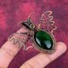 Grüner Feuer Labradorit Anhänger Kupferdraht Gewickelter Schmuck Schmetterling Anhänger
