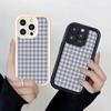 Blue and Gray Plaid Pattern Shockproof Phone Case for Xiaomi Redmi Note 14 13 12 11 10 9 8 7 Pro Anti-Slip Soft TPU Cover